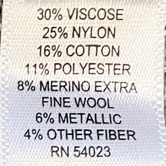 Banana Republic Merino Wool Blend Metallic Sweater in Grey/Gold Women’s S - Picture 7 of 9